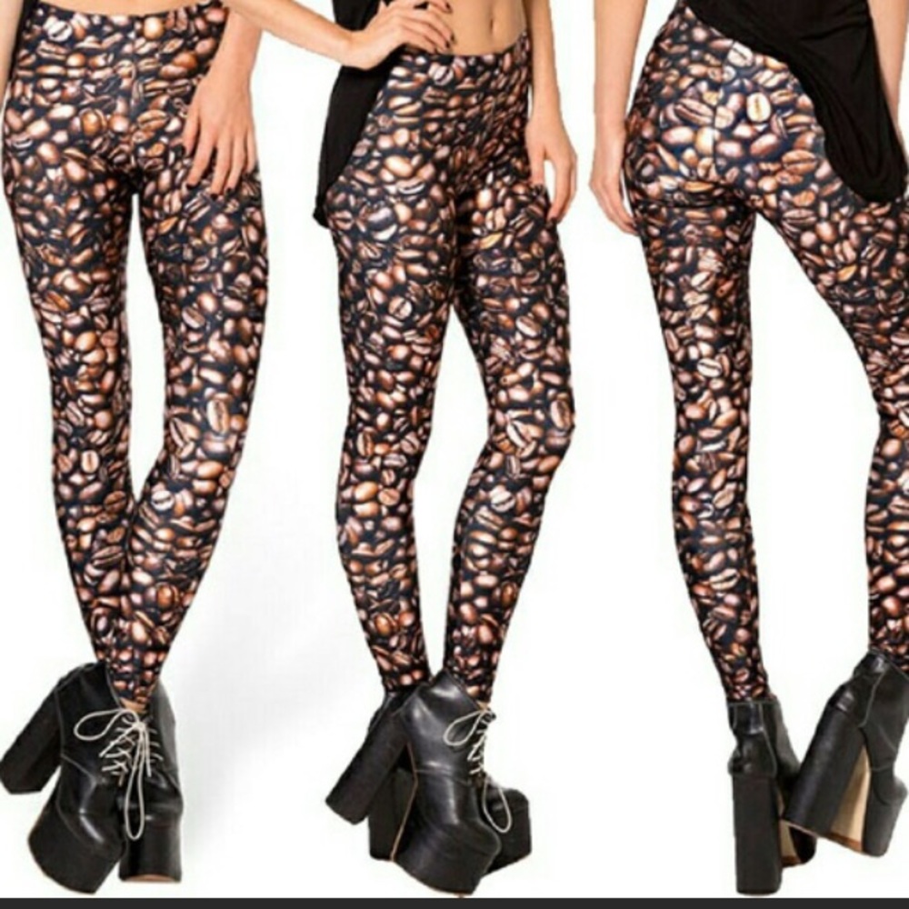 NWOT HWMF Black Milk Coffee Bean Leggings Size M